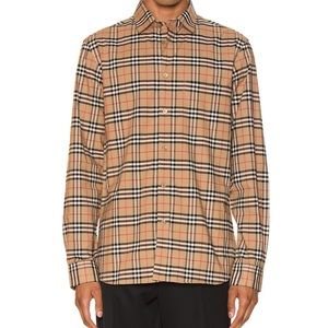 BURBERRY Small Scale Stretch Check Shirt size XL